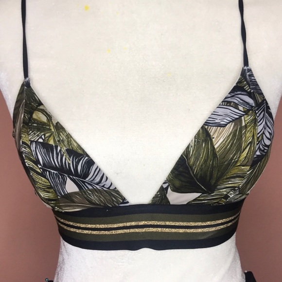 H&M Palm Leaf Bikini, size 8 - Picture 3 of 8